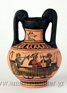dionysos satyrs anthestiria choes ship
