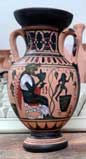 dionysus satyrs exekias amphora